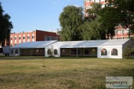Namioty i hale o powierzchni 782m2 rozstawione z okazji 70 rocznicy powstania Politechniki Łódzkiej