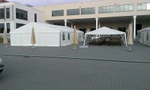 Impeza firmowa dla ABB aleksandrów Łódźki dwie hale namiotowe 10x15, namiot ogrodowy 6x12 + wyposażenie 2013
